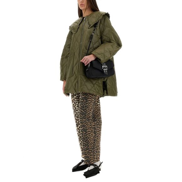 Ganni Women Quilted Midi Jacket - Picture 2 of 4